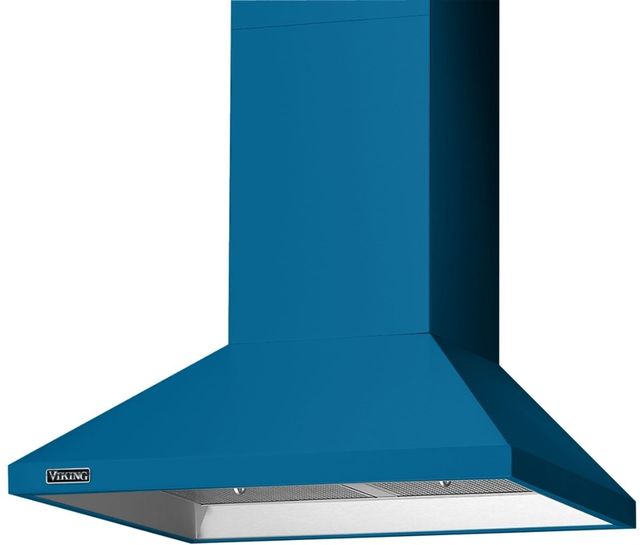 Viking® 3 Series 36" Alluvial Blue Chimney Wall Hood-0