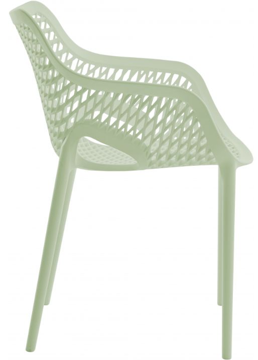 Meridian Furniture Mykonos Mint Plastic Outdoor Patio Dining Chair-2