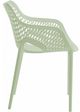 Meridian Furniture Mykonos Mint Plastic Outdoor Patio Dining Chair-2