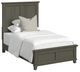 Elements International Canterbury Gray Twin Panel Bed-0