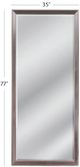 Bassett Mirror Sophie Shiny Silver Floor Mirror-2