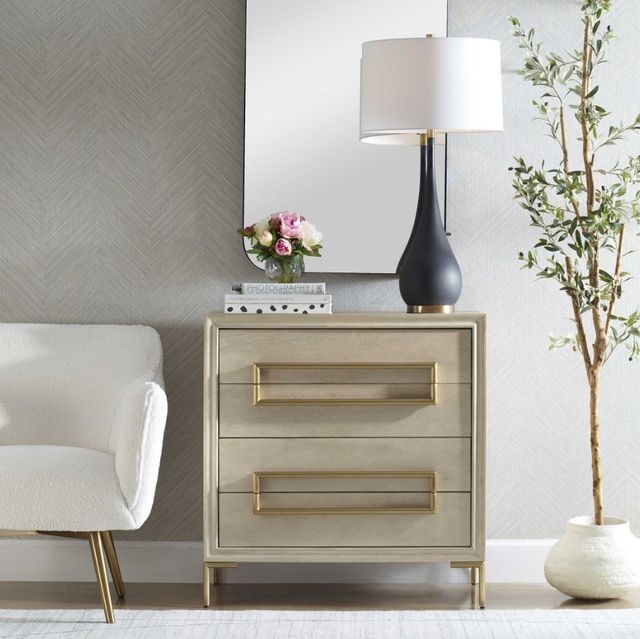 Uttermost® Alessia Light Oak Accent Chest-1