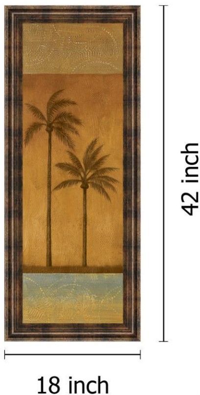 Classy Living Jordan Grey Tava Golden Palm Il Wall Art-2