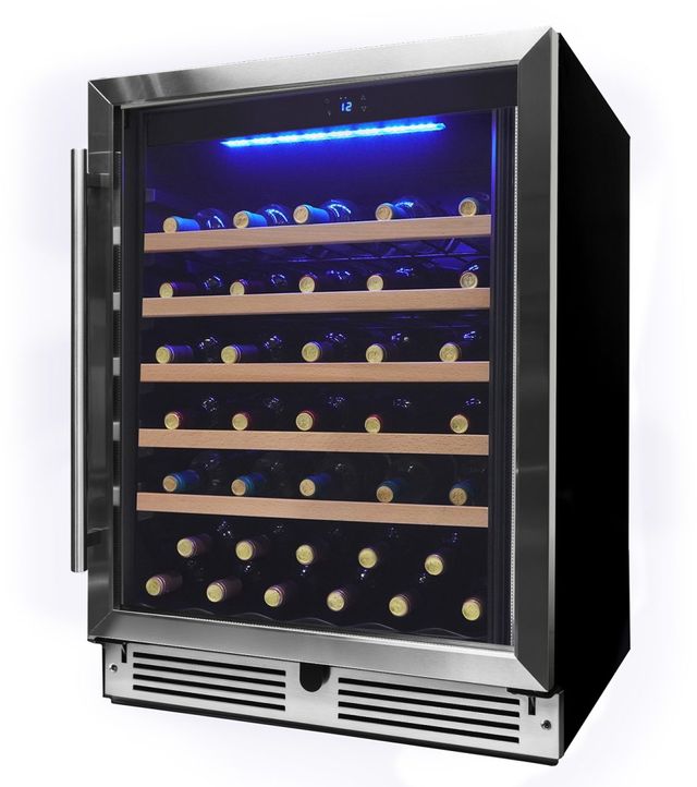 Danby® 24" 5.7 Cu. Ft. Stainless Steel Built-In Undercounter Wine Cooler-2