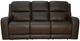 Flexsteel® Hayley Burnt Umber Power Reclining Sofa with Power Headrest-1