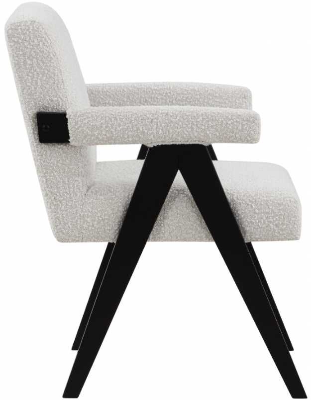 Meridian Furniture Woodloch Cream/Black Accent Chair-2