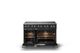 Viking® 5 Series 48" Antique Bronze Pro Style Induction Range with Polished Chrome Trim-1