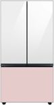 Samsung Bespoke 36" Pink Glass French Door Refrigerator Bottom Panel-1