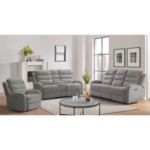 Avanti Power Reclining Sofa and Power Reclining Console Loveseat with Power Headrests Avanti Power Reclining Sofa and Power Reclining Console Loveseat with Power Headrests