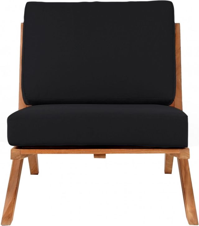Meridian Furniture Tahiti Black Fabric Outdoor Accent Chair-1
