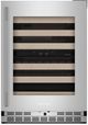 Kitchenaid® 24" PrintShield™ Stainless Steel Undercounter Wine Cooler With Full-Extension Wood-Front Racks-0