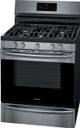 Frigidaire Gallery® 30" Black Stainless Steel Freestanding Gas Range-4