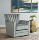 Elements International Loden Royale Metal Swivel Chair-4