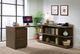 Riverside Furniture Perspectives Brushed Acacia Peninsula Bookcase-4