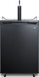 Summit® 24” 5.6 Cu. Ft. Black Kegerator-0