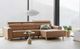 Stressless® by Ekornes® Customizable Emily Wide Arm Long Seat Chaise Sofa with Wood Legs-1