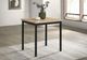 Coaster® Garza Greige Oak Dining Table with Matte Black Base-1