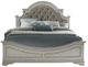 Liberty Furniture Magnolia Manor Antique White/Weathered Bark California King Upholstered Panel Bed-3