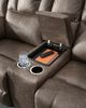 Signature Design by Ashley® Lowilla Driftwood Manual Reclining Loveseat with Console-4