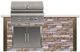 Coyote® Outdoor Living 6' Brown Terra Stacked Stone Grill Island-0