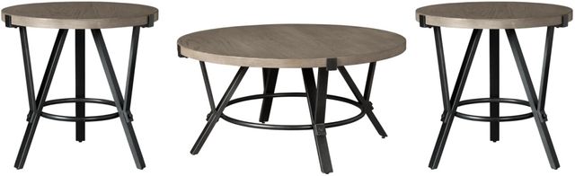 Signature Design by Ashley® Zontini 3-Piece Light Brown Living Room Tables Set-0