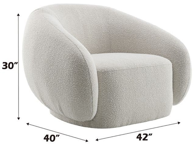 ACME Furniture Isabel Beige Swivel Accent Chair-2