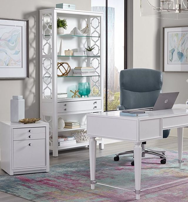 Parker House® Ardent Paris White Bookcase-3