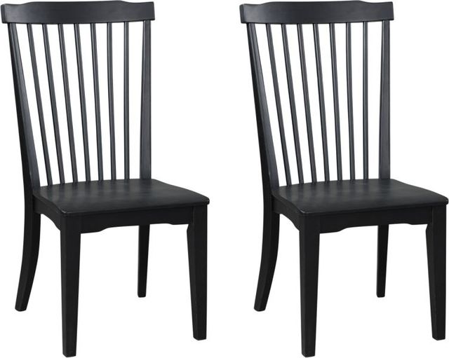 Signature Design by Ashley® Chadworth Black Dining Side Chair-2
