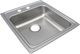 Elkay Lustertone® Classic Lustrous Satin 19-1/2" x 22" x 6-1/2" 2-Hole Single Bowl Drop-In ADA Sink-0