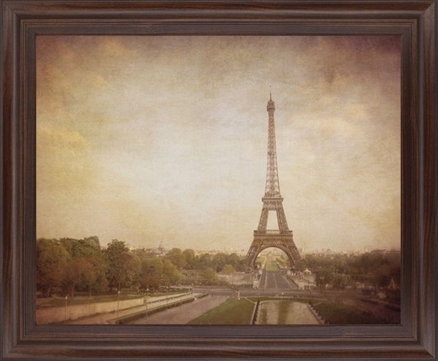 Classy Living Sepia Eiffel View Wall Art-0