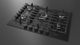Fulgor Milano Matteo 400 Series 30" Matte Black Gas Cooktop-3