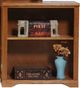American Heartland Manufacturing Oak 36" Arched Base Open Bookcase-0