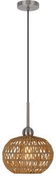 Cal® Lighting & Accessories Medan Burlap Pendant-1