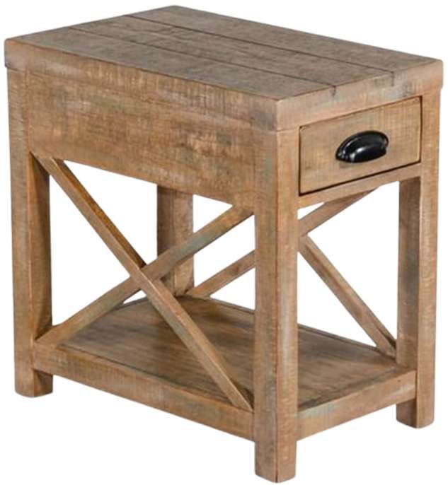Sunny Designs™ Durango Weathered Brown Chairside Table-0