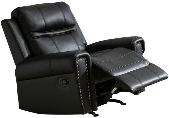 Mazin Furniture Emerson Black Upholstered Rocker Recliner-1