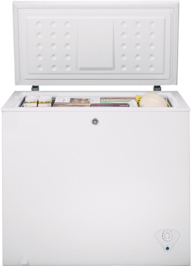 GE® 33" 7 Cu. Ft. White Chest Freezer-1