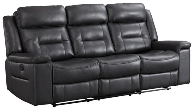 Signature Design by Ashley® McAdoo Charcoal Power Reclining Sofa-0