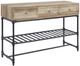 ACME Furniture Brantley II Oak Sofa Table with Sandy Black Base-0