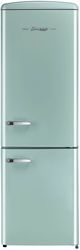 Unique® Appliances Classic Retro 12 Cu. Ft. Ocean Mist Turquoise Counter Depth Bottom Freezer Refrigerator-0