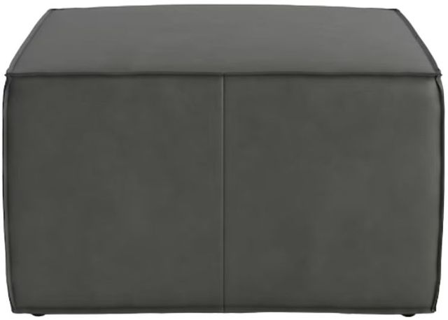 Bassett® Furniture Customizable Rhonda 32" Square Leather Ottoman-1