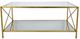 Zeugma Imports® Gold Coffee Table-3