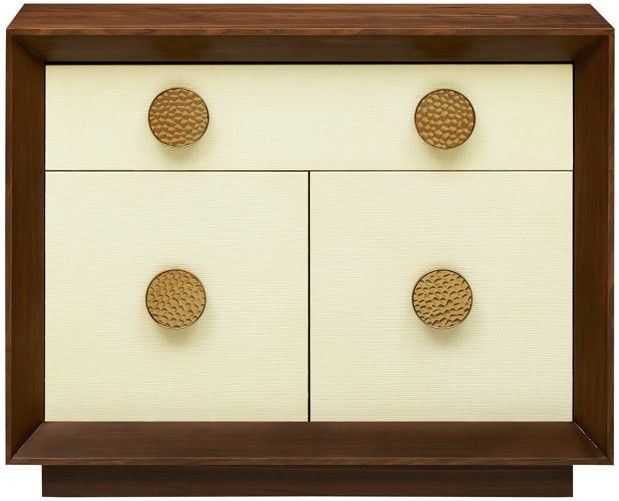 Coast2Coast Home™ Shelburne Cream/Walnut Cabinet-2