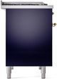 Ilve® Nostalgie II Series 40" Midnight Blue Pro Style Dual Fuel Range-3