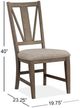 Magnussen Home® Paxton Place Baja Fog/Dovetail Gray Upholstered Side Chair-2