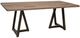 International Furniture Direct Natural Parota Brown Rectangular Dining Table-0
