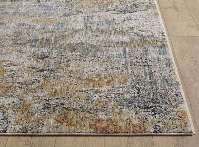 KAS Rugs Avani Blue/Spice Barcelona 5'x8' Area Rug-2
