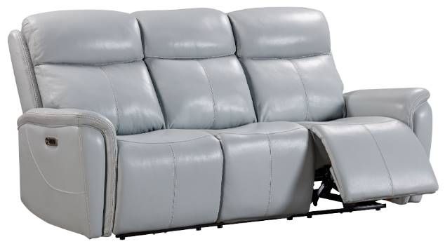 Parker House® Cascade Seamist Gray Power Reclining Sofa