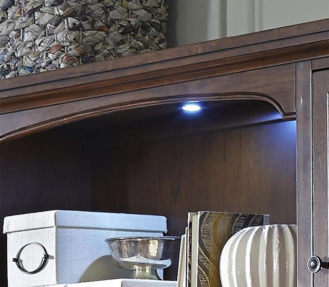 aspenhome® Hawthorne Carmel Brown 66" Credenza Hutch-3