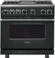 Viking® 7 Series 36" Antique Bronze Pro Style Dual Fuel Range with Griddle-0