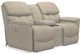 La-Z-Boy® Kipling Fawn Power Reclining Loveseat with Power Headrest and Console-1